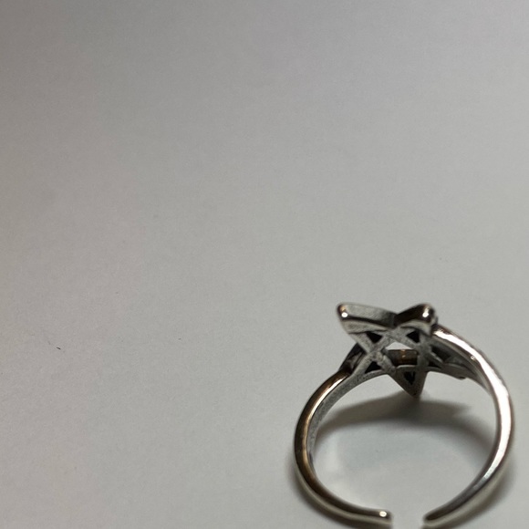 New s925 anarchy pentagram ring - Picture 4 of 11